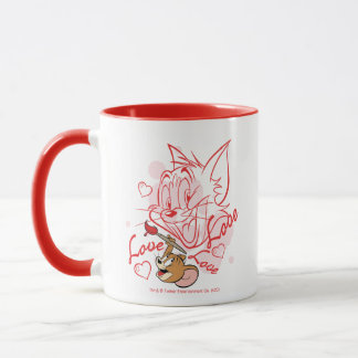 Mug Peinture Tom & Jerry Valentine