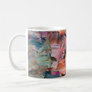 Mug Peintures et reliefs à l'huile de pâte gaufrée.