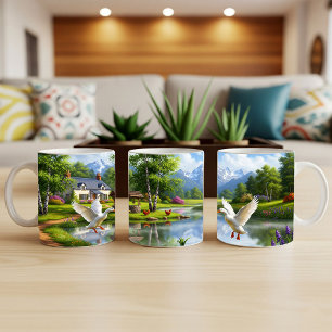 Mug Pekin Canards Peinture numérique Conception de env