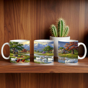 Mug Pekin Canards Peinture numérique Conception de env