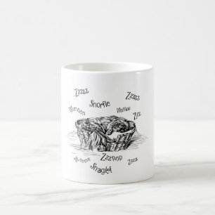 Mug Pékinois endormi ronflant