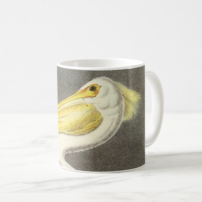 Mug Pélican blanc américain par Audubon (Devant droit)