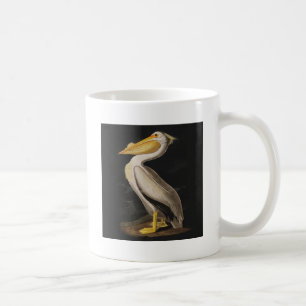 Mug Pélican blanc antique de John James Audubon côtier