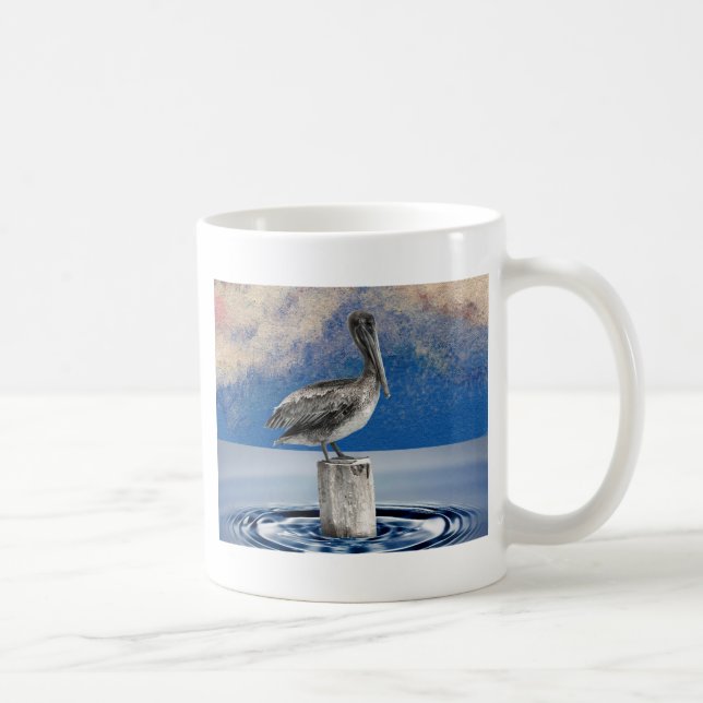 Mug PÉLICAN EN BREF (~ de conception d'art 1) (Droite)
