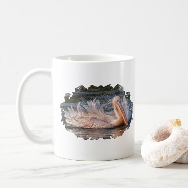 Mug Pélican en mouvement (Avec donut)