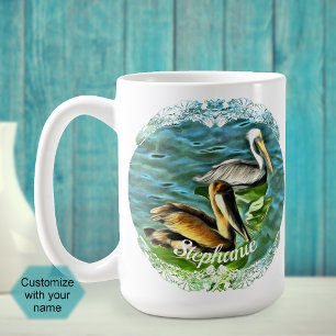 Mug Pélicans personnalisés Mismaloya Mexique 0329