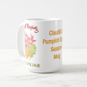 Mug Pellicule de chute FOLIAGE D'Aquarelle PERSONNALIS