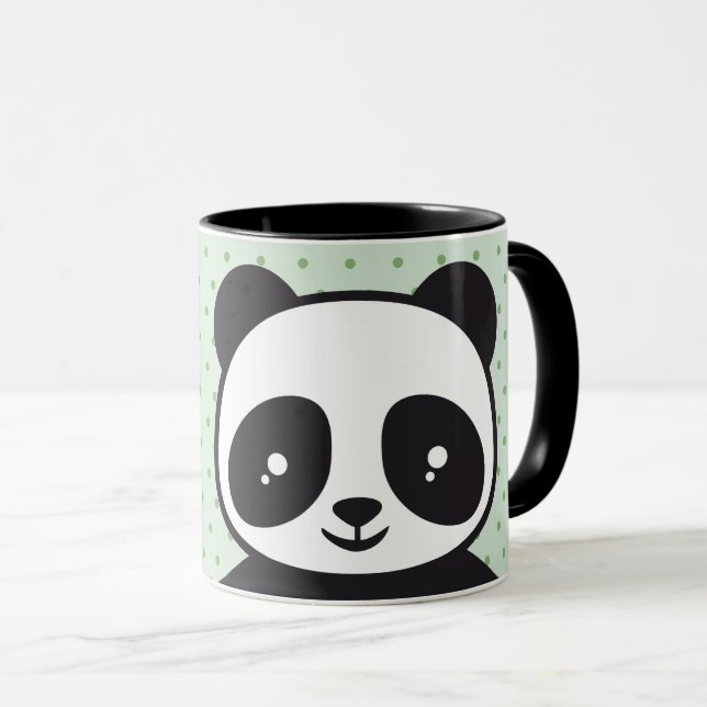 Mug Peluche d'enfant - vert | (Devant droit)