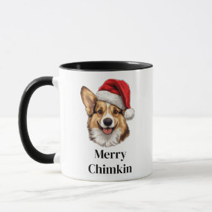 Mug Pembroke Welsh Corgi Chapeau de Père Noël Chien de