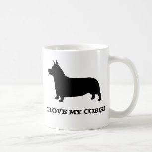 Mug Pembroke Welsh Corgi Chien Silhouette Personnalisé