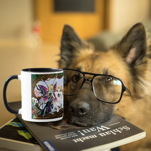 Mug Pembroke Welsh Corgi Fairy Imaginaire (Créateur téléchargé)