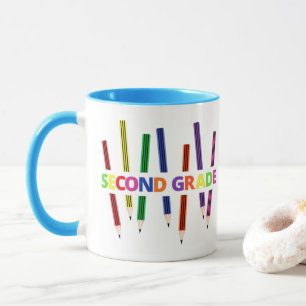 Mug Pencils Musique d'enseignant de deuxième année