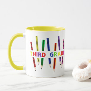Mug Pencils Musique d'enseignant de troisième année
