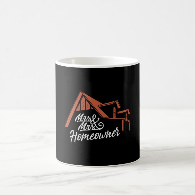 Mug Pendaison de crémaillère M & Mme Propriétaire (Centre)