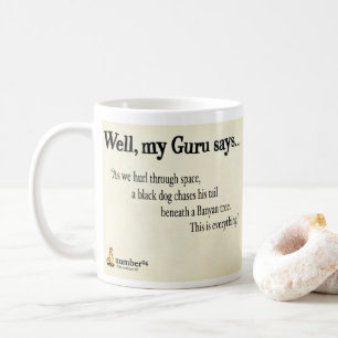 Mug Pendant que nous lançons par l'espace, un chien