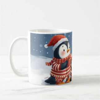 Mug “Penguin Christmas Magic” Cute Christmas Penguin