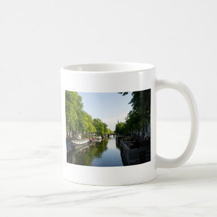 Mug Péniches sur le canal Prinsengracht à Amsterdam