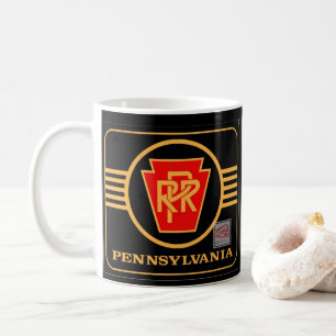 Mug Pennsylvania Railroad Black et      GoldTrivet