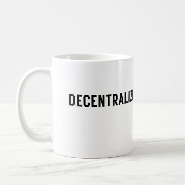 Mug Pensée décentralisée d'entreprise  (Gauche)