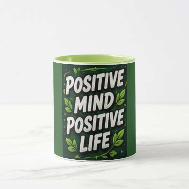 Mug Pensée Positive Vie Positive (Centre)
