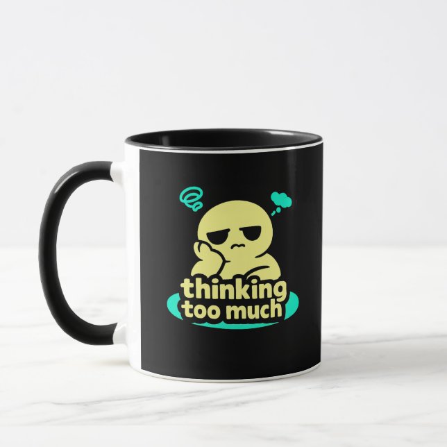 Mug Pensées en Boucle – Café pour les Ruminations Mign (Gauche)