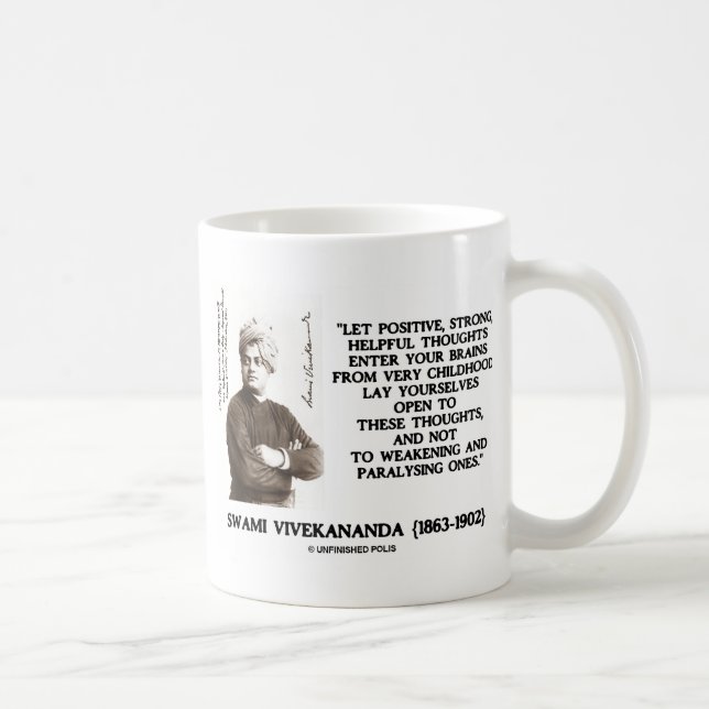 Mug Pensées positives, fortes et utiles de Swami Vivek (Droite)