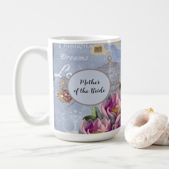 Mug Pensées Rêves d'Amour Victoriennes de la Mère de l (Avec donut)