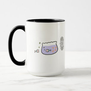 Mug Penser à la liberté Dessin mignon de poisson