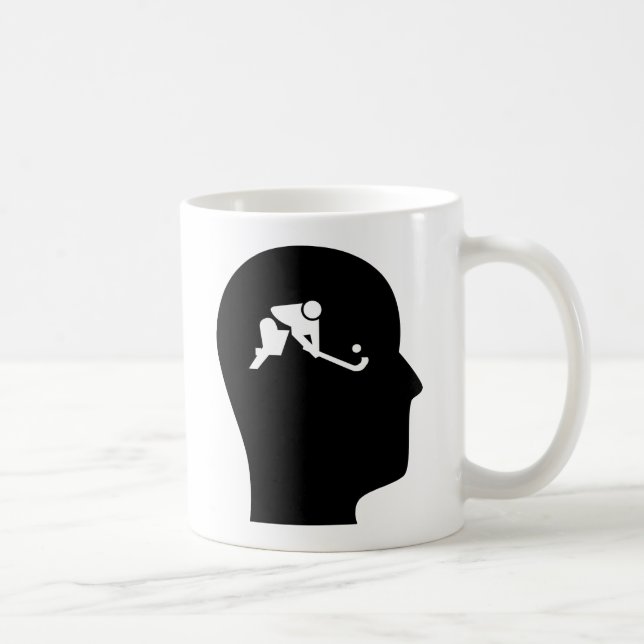 Mug Penser à l'hockey de champ (Droite)