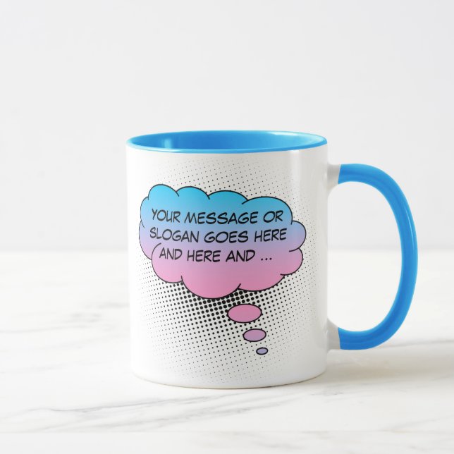 Mug Penser bullez votre Modèle de relevé (Droite)