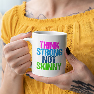 Mug Penser fort pas maigre aptitude Inspirationnelle
