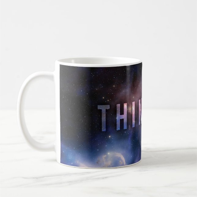 Mug PENSER GRAND - L'espace et la motivation universel (Gauche)