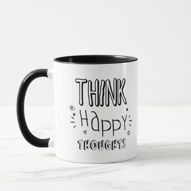 MUG PENSEZ À DES PENSÉES HEUREUSES (Gauche)
