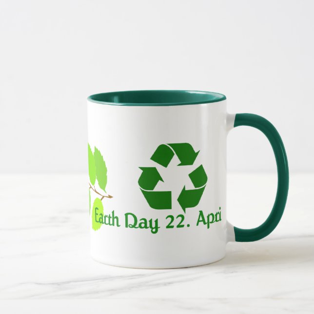 Mug Pensez à la mule verte (Droite)
