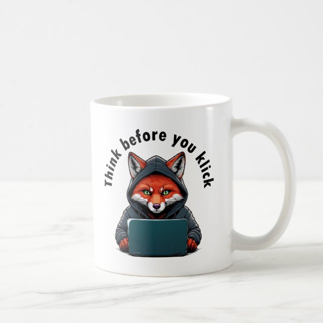 Mug Pensez avant de cliquer - Sécurité informatique (Droite)