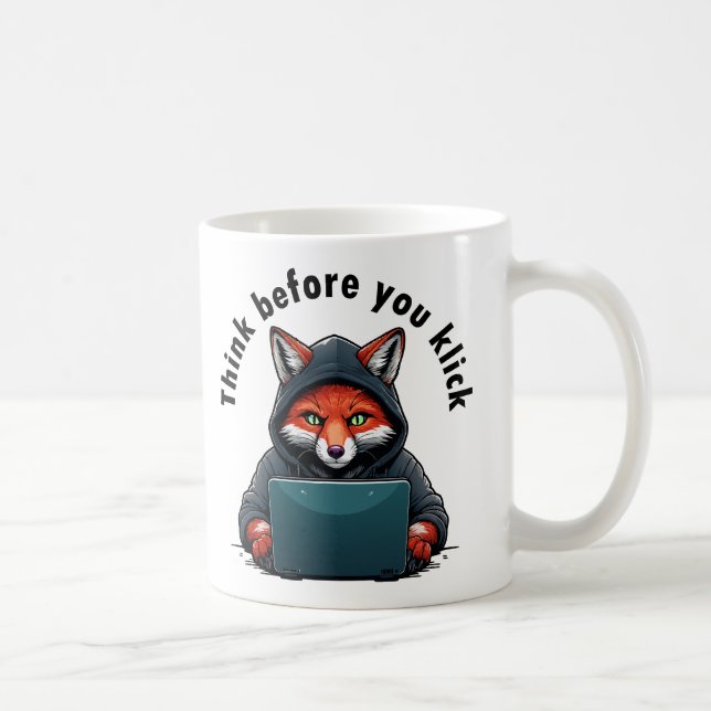 Mug Pensez avant de cliquer - Sécurité informatique (Droite)