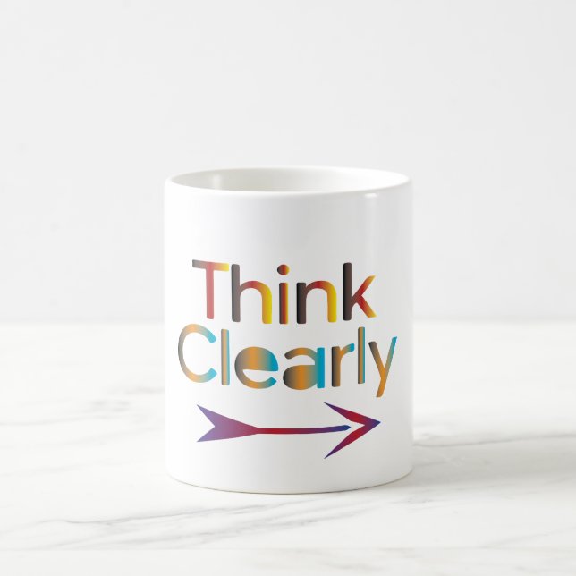 Mug Pensez clairement (Centre)