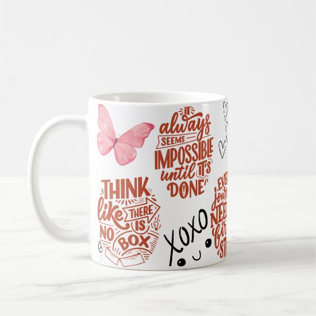 Mug pensez comme si il n'y avait pas de boîte (Gauche)