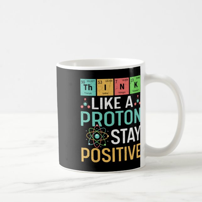 Mug Pensez comme un proton Restez positif Tableau péri (Droite)