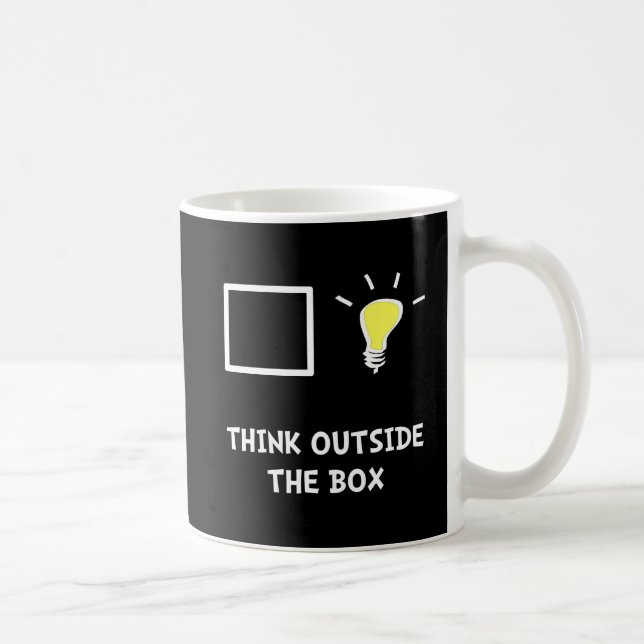 Mug Pensez en dehors de la boîte (Droite)