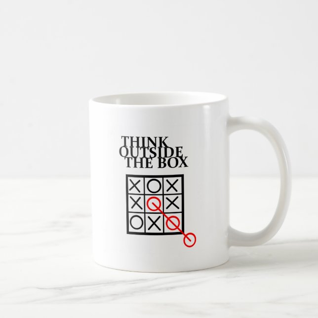 Mug Pensez en dehors de la boîte - des riens et des (Droite)