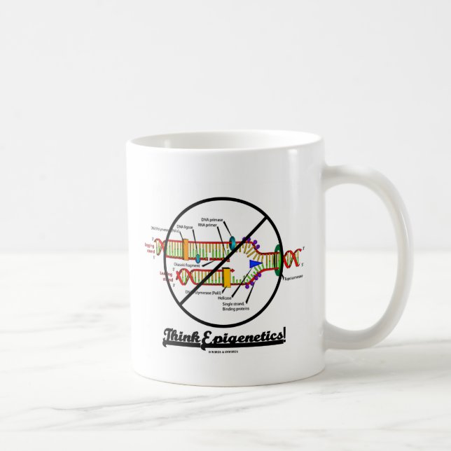 Mug Pensez Epigenetics ! (de biffer reproduction (Droite)