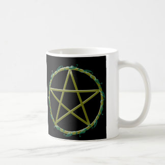 Mug Pentagramme avec le feuille