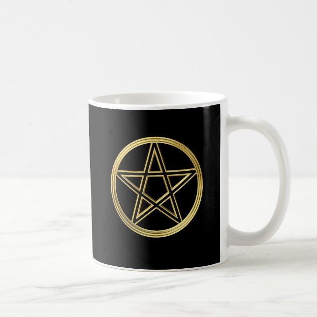 Mug Pentagramme doré (Droite)