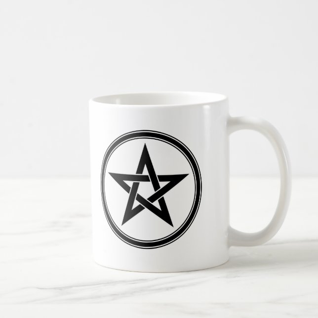 Mug pentagramme noir (Droite)