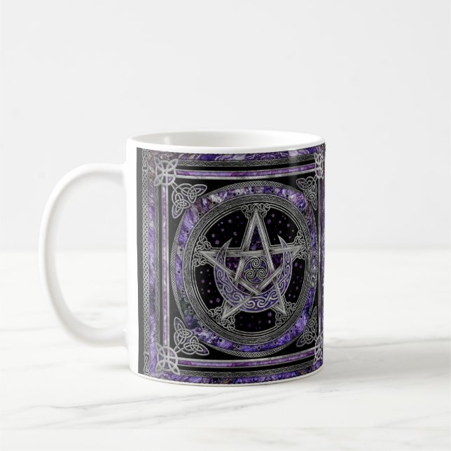 Mug Pentagramme Triskelion Amethyst Moon (Gauche)