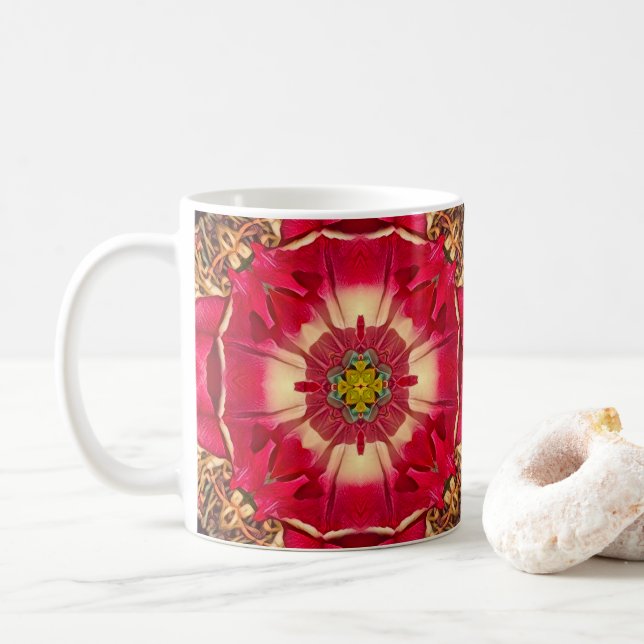 Mug Peony Hearts (Avec donut)