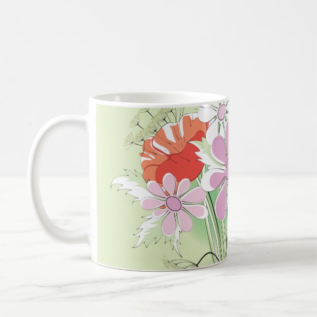Mug Pépites à ruban : Daisy Bouquet. (Gauche)