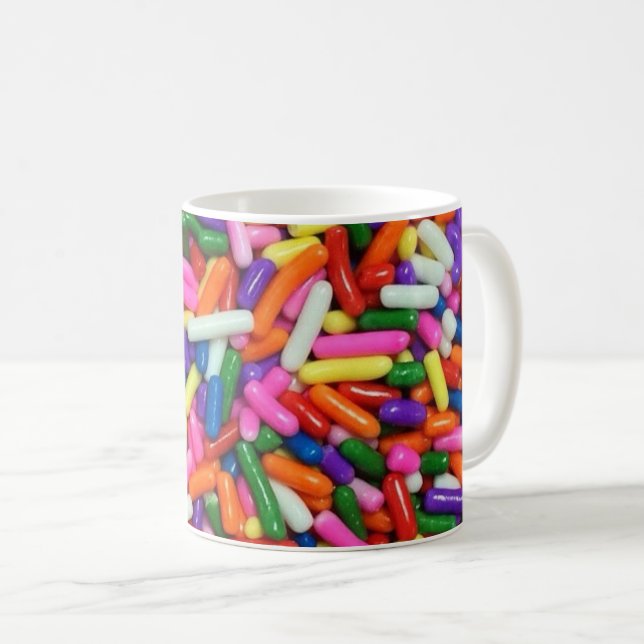 Mug Pépites de bonbons colorées (Devant droit)