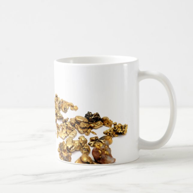 Mug Pépites d'or sur le blanc (Droite)
